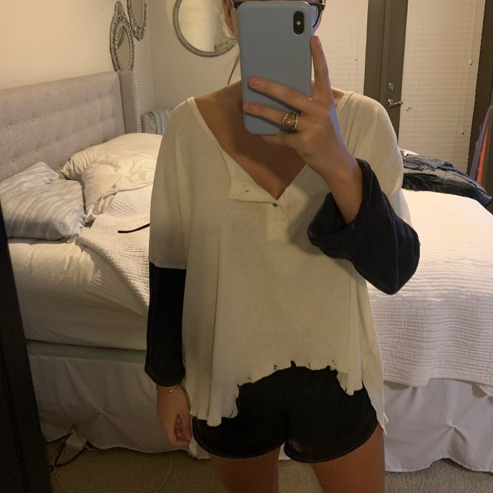 Free people vintage baseball tee